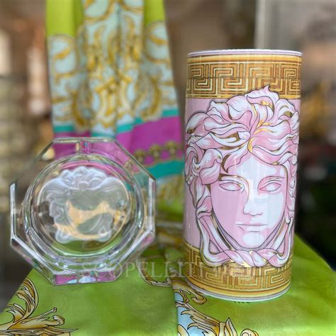 versace vase pink|Versace vase for sale.